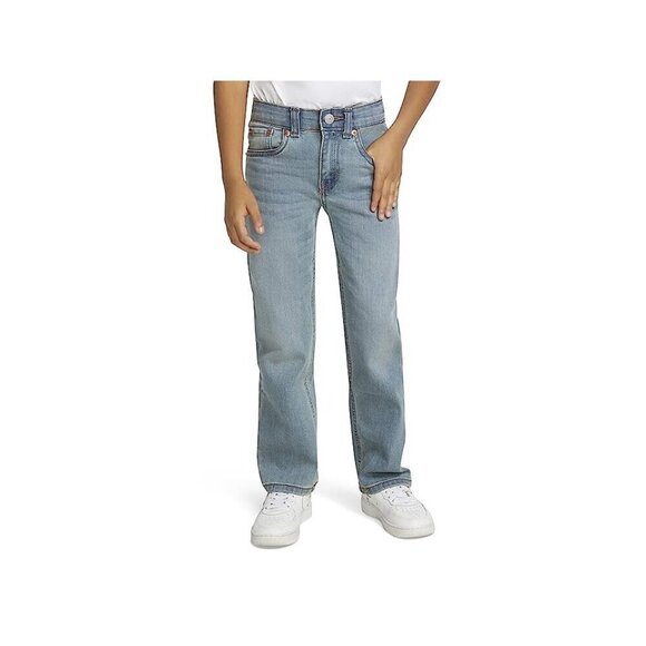 Levi's Boy's 514 Straight Leg Regular Fit Performance Stretch Denim Jeans - Picture 2 of 5